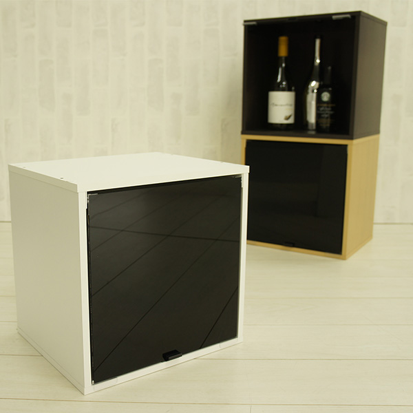 CUBE BOX α 棚なしアクリル黒扉タイプ CUBE BOX α 棚なしアクリル黒扉タイプ CUBE BOXα